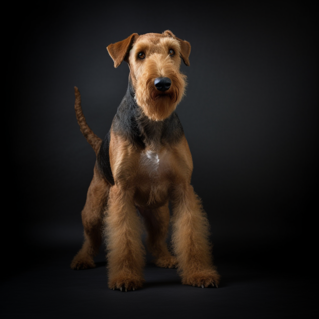 description détaillée de la race de chien le airedale terrier