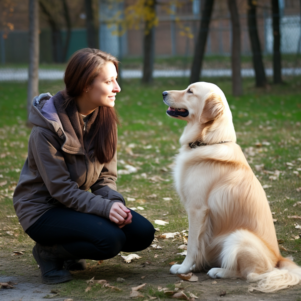 voyons Quelles différences entre éducateur canin et comportementaliste canin. Un chien avec un éducateur canin