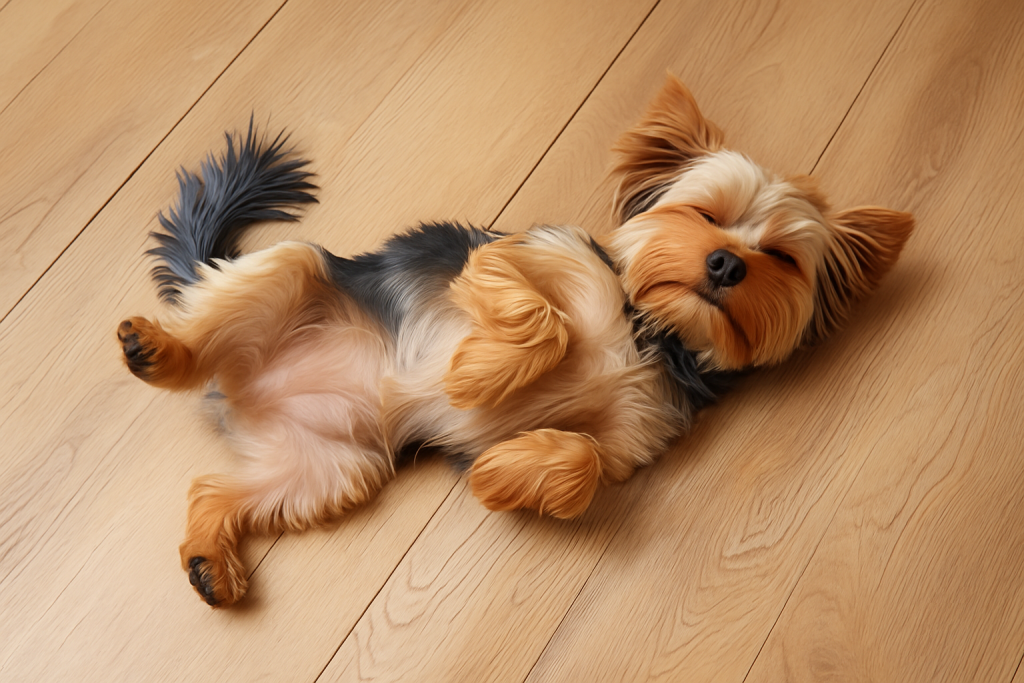 pourquoi mon chien dort sur le dos