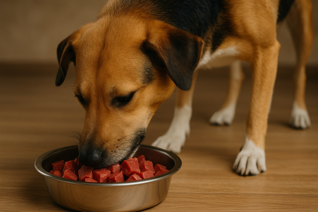 Viande crue pour chien