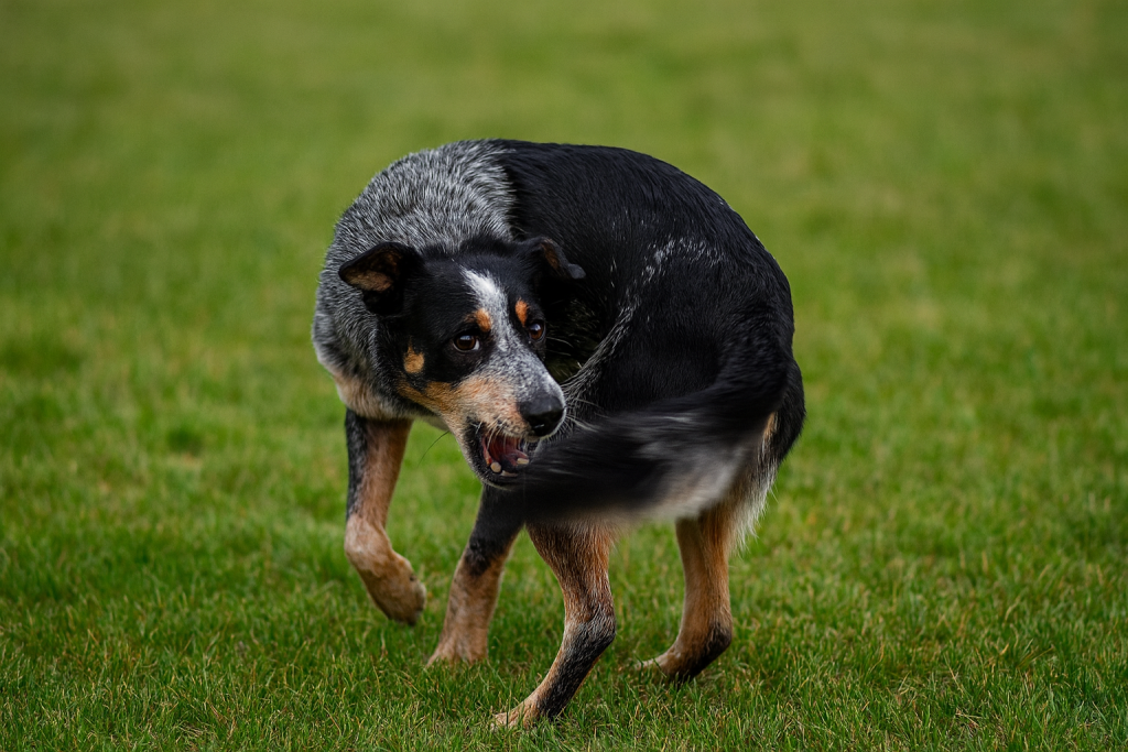 mon chien se mord la queue