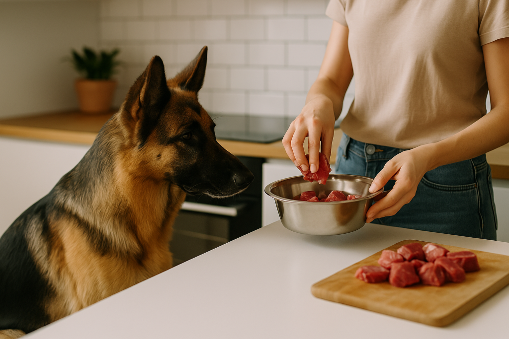 préparation barf chien