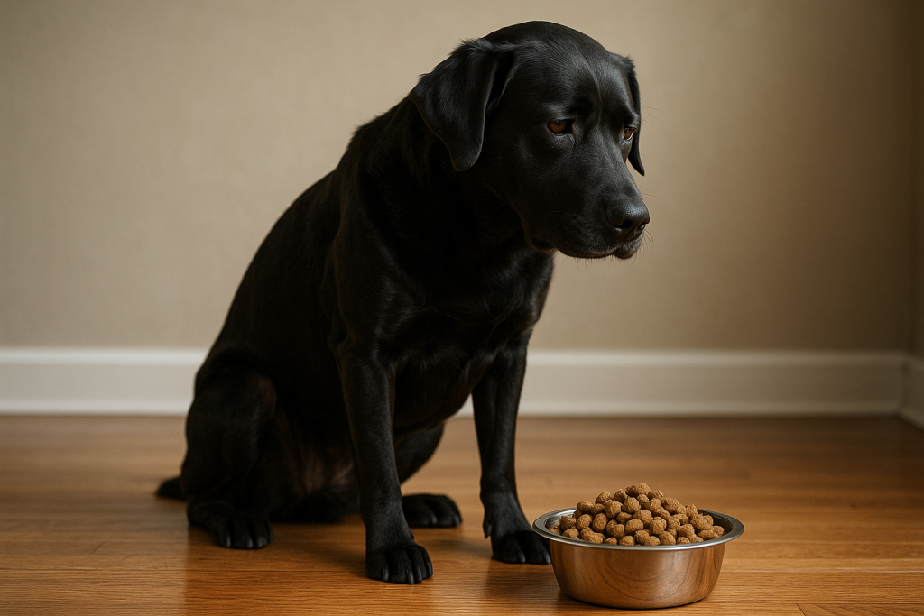 chien qui refuse de manger