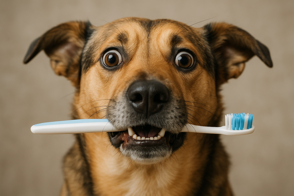 brossage dents du chien, tartre