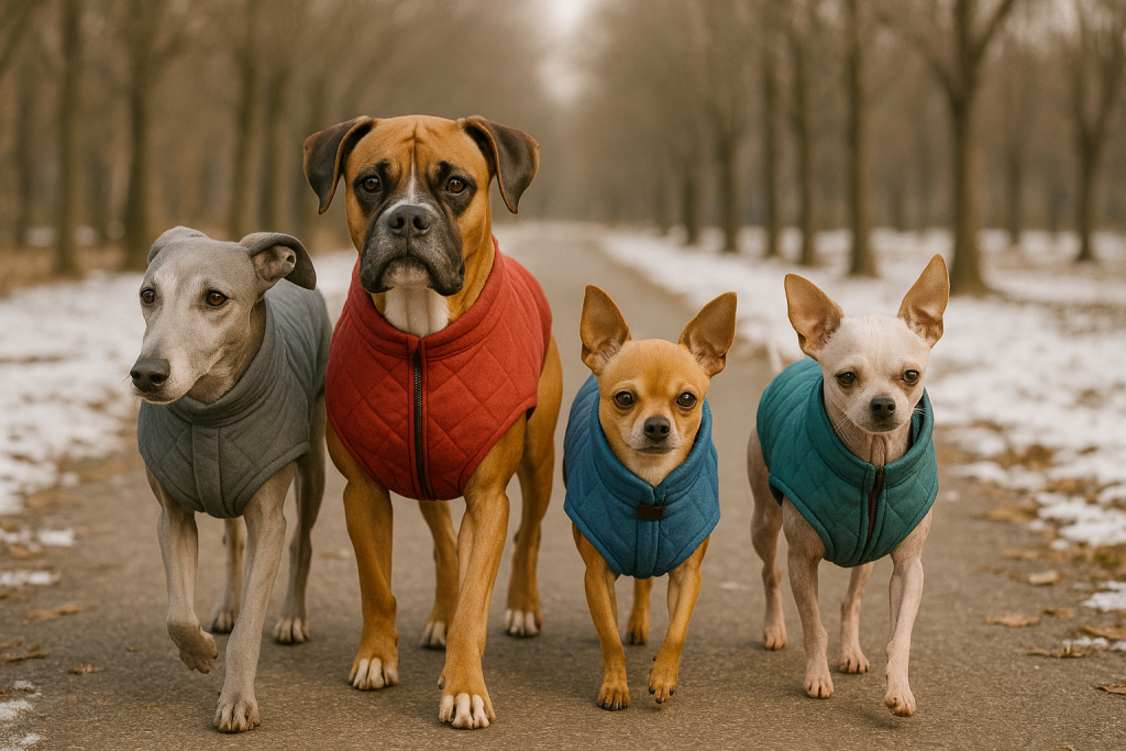 chiens sensibles au froid