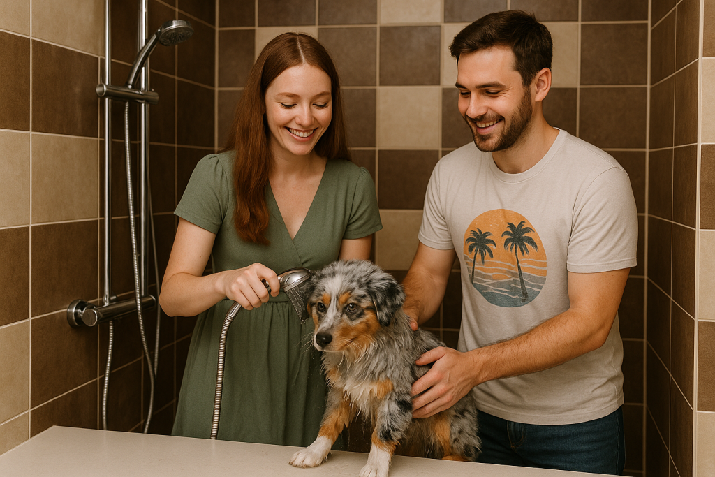 lavage du chiot